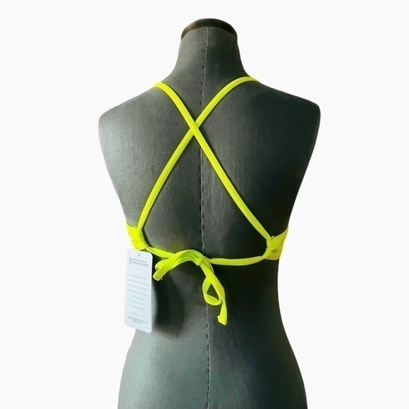 NWT ALII Lifestyle Lemon Women's Swimming Top Athletic Bathing Bra - Picture 5 of 6